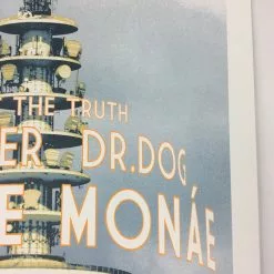 Janelle Monae - 2011 Dan MacAdam Crosshair Poster Brunswick, ME Bowdoin College