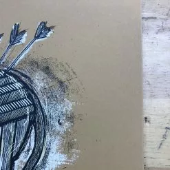 Dan Auerbach - 2009 Dan Grzeca Poster Schubas Chicago The Black Keys