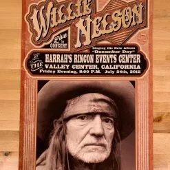 Gig Posters Willie Nelson - 2015 Franks Brothers Poster Valley Center, CA Harrah's