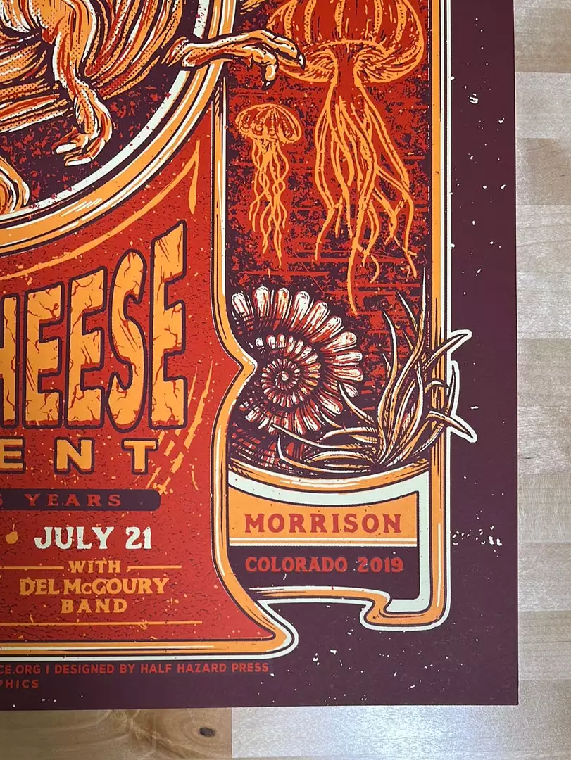 Half Hazzard Press String Cheese Incident - 2019 Half Hazard Poster Red Rocks Morrison, CO Colorado 7 Half Hazzard Press String Cheese Incident - 2019 Half Hazard Poster Red Rocks Morrison, CO Colorado