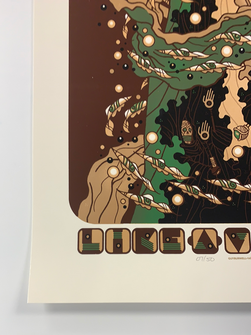 Like A Villain - 2014 Guy Burwell Poster S/N Gig Posters 8 Like A Villain - 2014 Guy Burwell Poster S/N Gig Posters