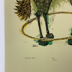 Tiny Cowboy - 2009 Dan Grzeca Poster Art Print Green/Gold 21/200 Art Prints