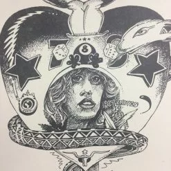 Uranium Savage - 1975 Kerry Awn Poster Austin, TX Soap Creek Saloon Gig Posters