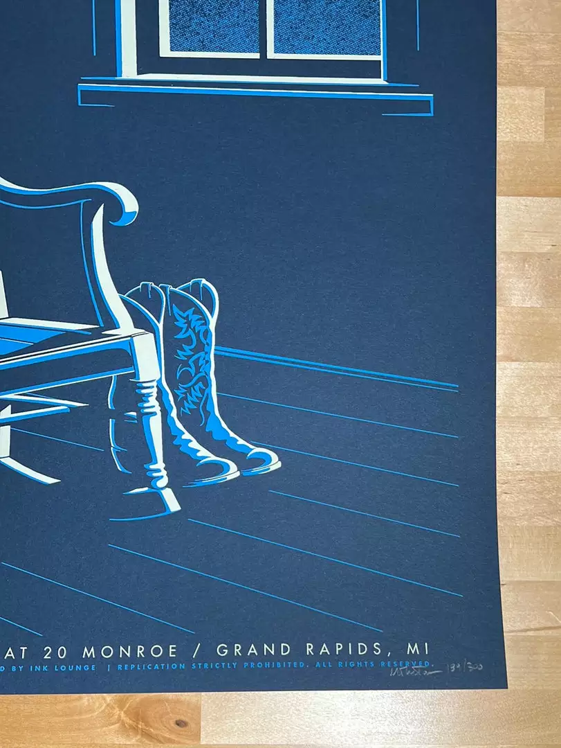 Gig Posters Billy Strings - 2021 Mike Tallman Poster Grand Rapids, MI 12/30 1st 7 Gig Posters Billy Strings - 2021 Mike Tallman Poster Grand Rapids, MI 12/30 1st