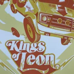 Kings Of Leon - 2017 Jason Malmberg Poster Holmdel, NJ, PNC Bank Arts Center Gig Posters