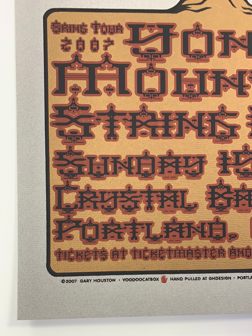 Gig Posters Yonder Mountain String Band - 2007 Gary Houston Poster Portland, OR Crystal Ballroom 8 Gig Posters Yonder Mountain String Band - 2007 Gary Houston Poster Portland, OR Crystal Ballroom