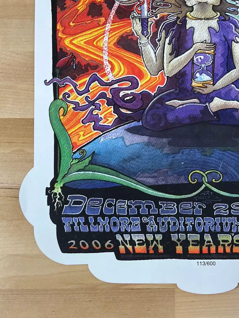 Yonder Mountain String Band - 2006 Robert Marx Poster The Fillmore Denver, CO 12/29-31 8 Yonder Mountain String Band - 2006 Robert Marx Poster The Fillmore Denver, CO 12/29-31