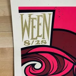 Ween - 2009 Todd Slater Poster Bend, OR Les Schwab Ampitheater Gig Posters
