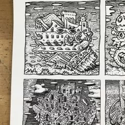 Sentient Factory Line Art - 2016 David Welker Poster, New York, Art Art Prints