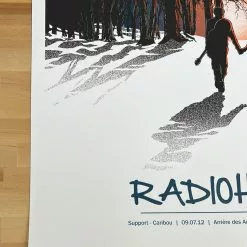 Radiohead - 2012 Joshua Budich Poster St. Triphon, Switzerland 2nd Gig Posters