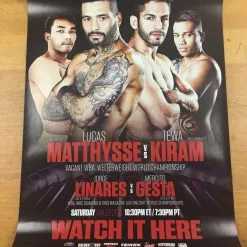 Sold Out Posters Lucas Matthysse Vs Tewa Kiram - 2018 Boxing Poster Welterweight World Championsh