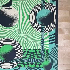 Pigeons Playing Ping Pong - 2022 Status Serigraph Poster OR/WA Run Gig Posters 12 Pigeons Playing Ping Pong - 2022 Status Serigraph Poster OR/WA Run Gig Posters