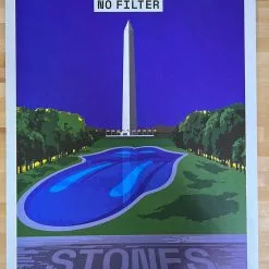 Sold Out Posters Gig Posters Rolling Stones - 2019 Poster Washington, DC No Filter Tour Fedex Field