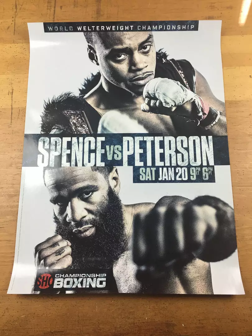 Sold Out Posters Spence Vs. Peterson Championship Boxing Poster 5 Sold Out Posters Spence Vs. Peterson Championship Boxing Poster