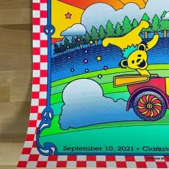 Dead & Company - 2021 Nate Gonzalez Poster Clarkston, MI DTE Energy Gig Posters