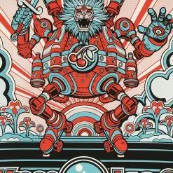 Kings Of Leon - 2017 Jesse Philips Poster Atlanta, GA Aarons Amphitheatre Gig Posters