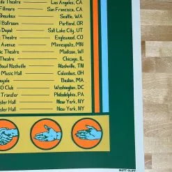 Gig Posters Deer Tick & Delta Spirit - 2021 Matt Cliff Poster Friend Ship Tour Print 12 Gig Posters Deer Tick & Delta Spirit - 2021 Matt Cliff Poster Friend Ship Tour Print