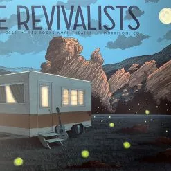The Revivalists - 2021 Justin Santora Poster Red Rocks Morrison, CO