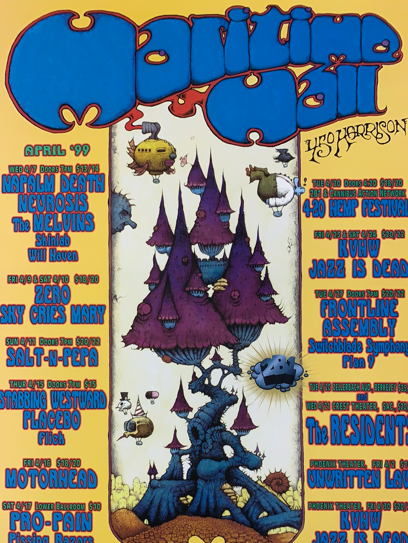 The Artworks MHP 62 April - 1999 Poster Maritime Hall San Fran 1st Gig Posters 3 The Artworks MHP 62 April - 1999 Poster Maritime Hall San Fran 1st Gig Posters