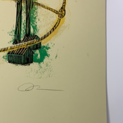 Tiny Cowboy - 2009 Dan Grzeca Poster Art Print Green/Gold 21/200 Art Prints