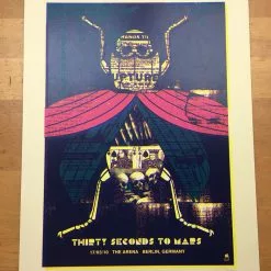 Gig Posters Thirty Seconds To Mars - 2010 Methane Studios Poster Berlin, Germany The Arena