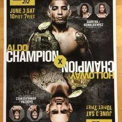 Sold Out Posters UFC 212 Poster - Aldo Vs Holloway 7 Sold Out Posters UFC 212 Poster - Aldo Vs Holloway