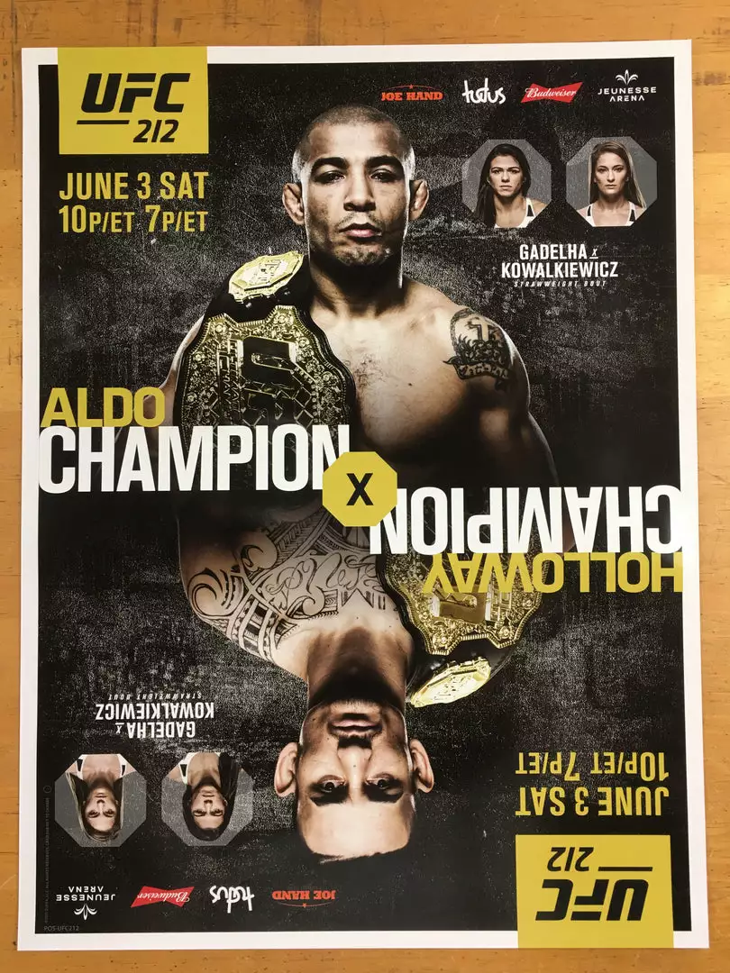 Sold Out Posters UFC 212 Poster - Aldo Vs Holloway 5 Sold Out Posters UFC 212 Poster - Aldo Vs Holloway