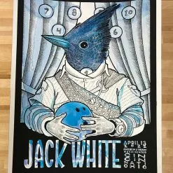 Jack White - 2022 Jay Ryan Poster Cincinnati, OH Watercolor 9 Jack White - 2022 Jay Ryan Poster Cincinnati, OH Watercolor