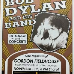 Bob Dylan - 2004 Geoff Gans Poster Rochester, NY Gordon Field House