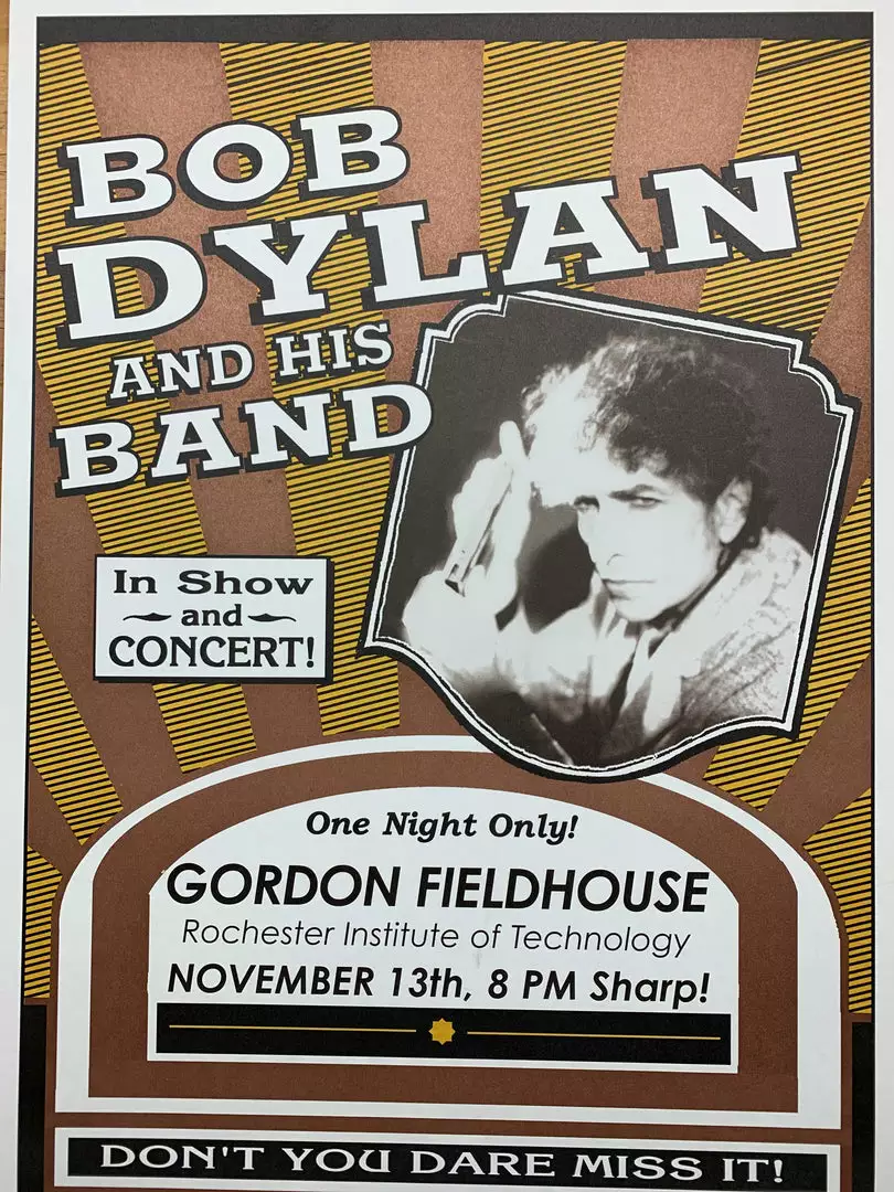 Bob Dylan - 2004 Geoff Gans Poster Rochester, NY Gordon Field House 3 Bob Dylan - 2004 Geoff Gans Poster Rochester, NY Gordon Field House