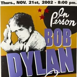 Bob Dylan - 2002 Geoff Gans Poster Wilkes Barre, PA 11/21