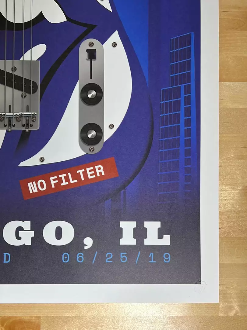 Sold Out Posters Rolling Stones - 2019 Poster Chicago, IL Soldier Field No Filter Tour 6/25 7 Sold Out Posters Rolling Stones - 2019 Poster Chicago, IL Soldier Field No Filter Tour 6/25