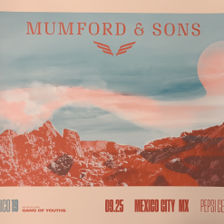 Sold Out Posters Mumford & Sons - 2019 Poster Mexico City Gentlemen Of The Road Gig Posters