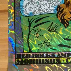 Colorado Greensky Bluegrass - 2019 Chuck Sperry Poster Red Rocks Morrison, CO AUTOGRAPHED FOIL