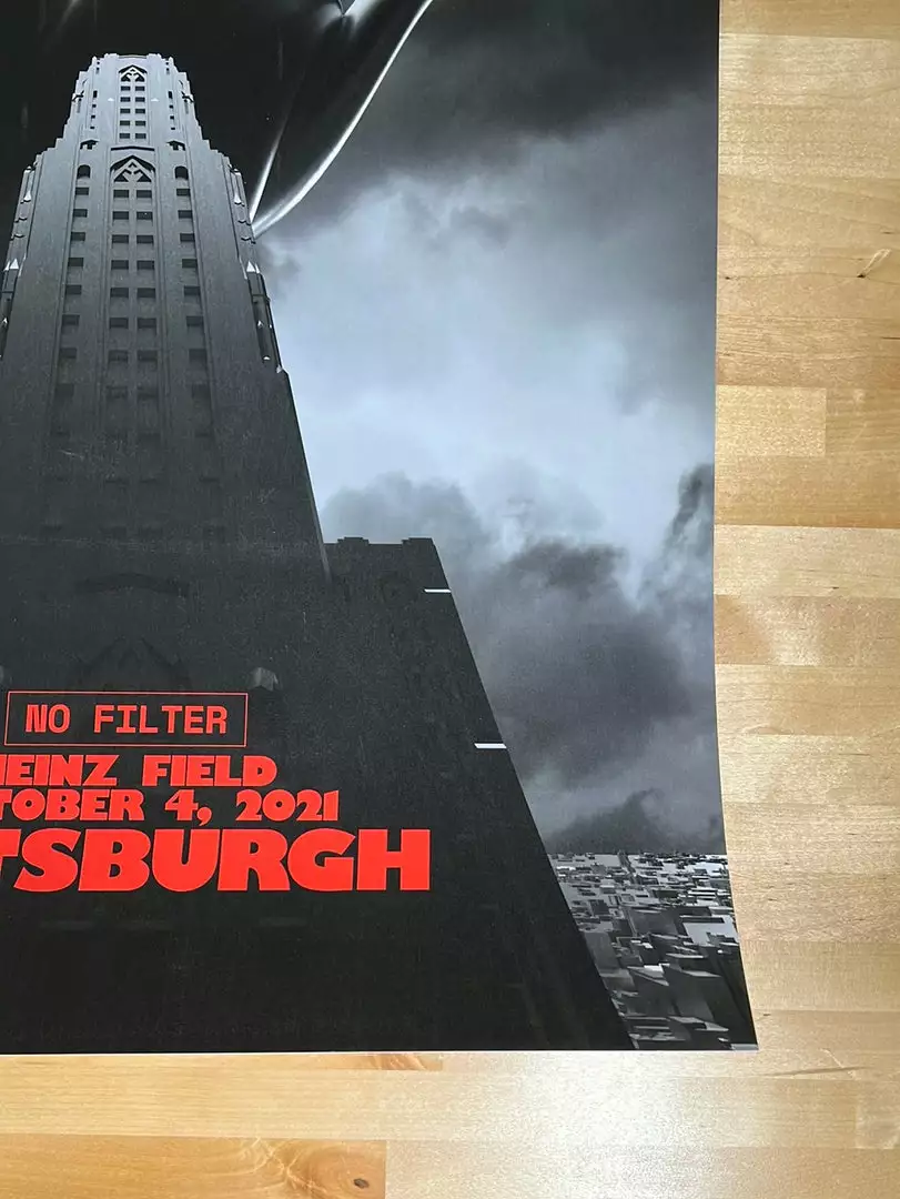 Sold Out Posters Gig Posters Rolling Stones - 2021 Poster Pittsburgh, PA No Filter Tour 7 Sold Out Posters Gig Posters Rolling Stones - 2021 Poster Pittsburgh, PA No Filter Tour