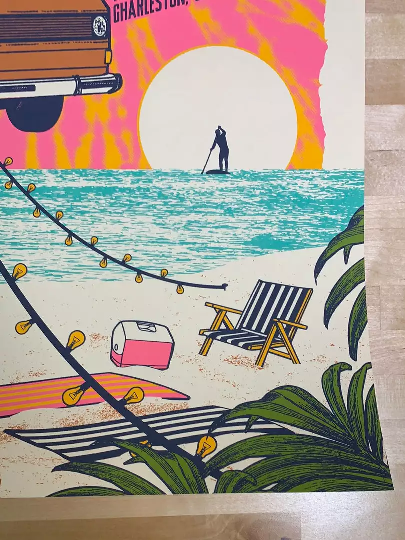 Gig Posters Greensky Bluegrass - 2021 Status Serigraph Poster Charleston, SC 7 Gig Posters Greensky Bluegrass - 2021 Status Serigraph Poster Charleston, SC