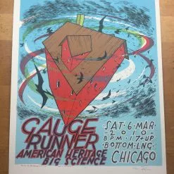 The Gauge - 2010 Jay Ryan Poster Chicago, IL Bottom Lounge