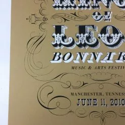 Sold Out Posters Kings Of Leon - 2010 Kilroe Ibanez Bonnaroo Poster Music Festival