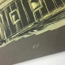 Reconstructed Barn Owl - 2013 Dan Grzeca Poster Art Print Charcoal Brown Art Prints