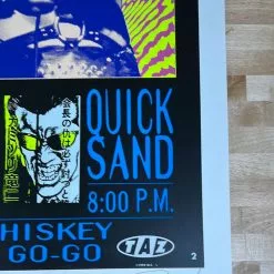TAZ Helmet - 1992 T.A.Z. Poster Los Angeles, CA Whisky A Go-Go 1st Ed