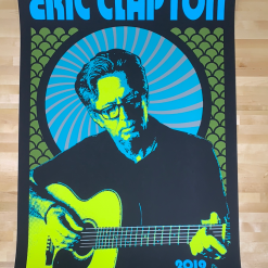 Eric Clapton - 2019 Scrojo Poster European Tour Gig Posters