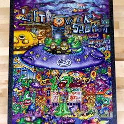 Colorado Leftover Salmon & Friends - 2009 Scramble Campbell Rizzi Poster Denver, CO Ogden Theatre