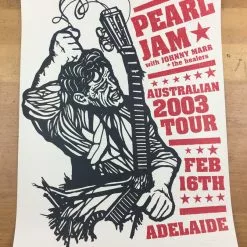 Ames Brothers Pearl Jam - 2003 Ames Design Poster Adelaide, AUS Entertainment Center Gig Posters