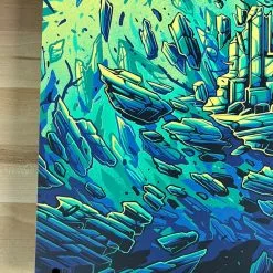 Grey Street - 2022 Dan Mumford Poster Dave Matthews Band (GREEN) Gig Posters