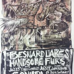 Besnard Lakes, Handsome Furs - 2007 Dan Grzeca Poster Chicago, IL Schubas