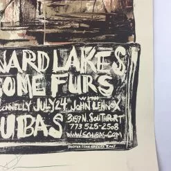 Besnard Lakes, Handsome Furs - 2007 Dan Grzeca Poster Chicago, IL Schubas