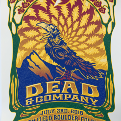 Dead & Company - 2016 Dave Hunter Poster Boulder, CO 7/3 Summer Tour Colorado
