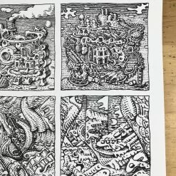 Sentient Factory Line Art - 2016 David Welker Poster, New York, Art Art Prints