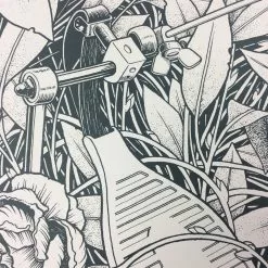 Reclaim, Erode - 2015 Justin Santora Poster Art Print Line Variant