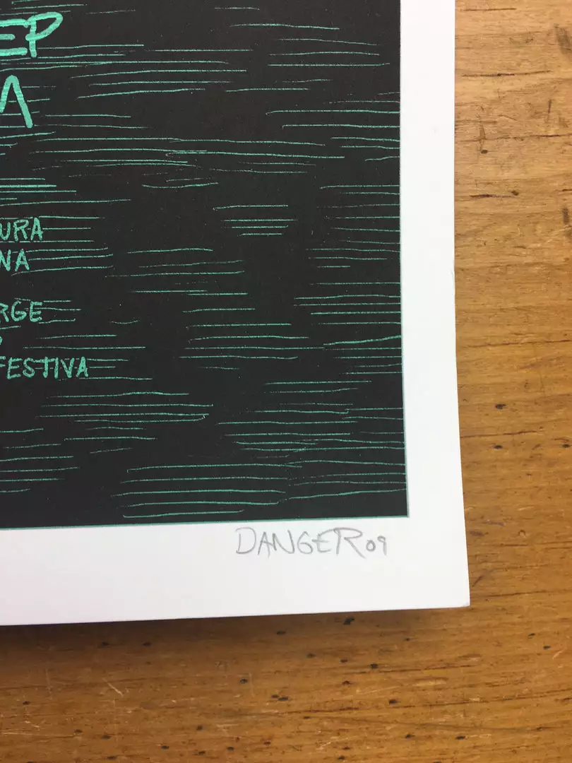 Andrew Bird - 2009 Daniel Danger Poster European Tour 8 Andrew Bird - 2009 Daniel Danger Poster European Tour